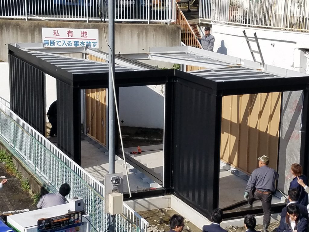 横須賀浦賀に　（黒船）をテーマに　新しいコンテナハウス登場　施工事例